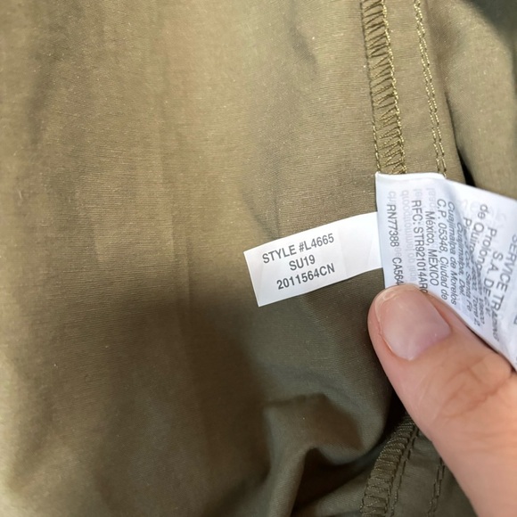 J. Crew Olive Green Full Zip Cinch Crop Waist Hoodie Windbreaker Jacket NWT - Picture 7 of 7